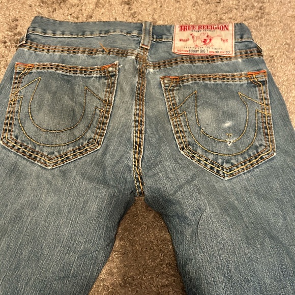 True Religion Light Blue Men's Straight Jeans - Picture 8 of 13